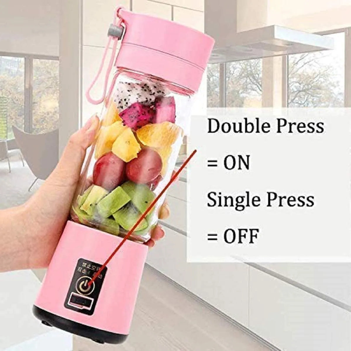 6 Blades Rechargeable Portable Electric USB Juicer Bottle Blender for Making Juice,Travel Juicer for Fruits and Vegetables,Fruite Juice Maker Machine (multi) (Small)