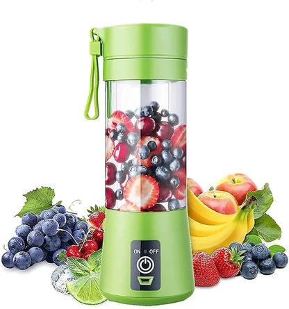 6 Blades Rechargeable Portable Electric USB Juicer Bottle Blender for Making Juice,Travel Juicer for Fruits and Vegetables,Fruite Juice Maker Machine (multi) (Small)