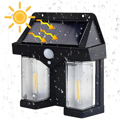 Stylish Solar Wall Lamp with Motion Sensor & 2 Lightining Modes