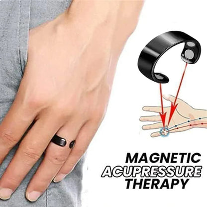 Blood Sugar Control Ring - Magnetic Health Ring, Adjustable Opening, Therapeutic Magnetic Rings for Blood Flow, Arthritis, and Joint Pain Relief | PACK OF 2